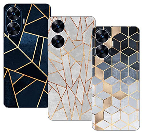 KZIOACSH 3 x Funda para Realme C55,Silicona Carcasa TPU Protección,Ultra Slim Anti Choque Anti Arañazos para Realme C55