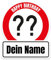 Schild Verkehrsschild zum Geburtstag mit Namen und Alter gestalten 40x47cm rot