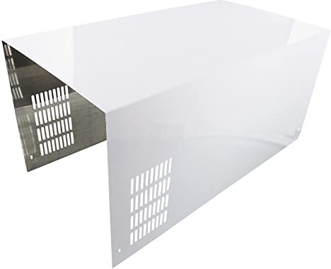 sparefixd Chimney Upper Stainless Steel Cover Silver to Fit AEG Cooker Hood