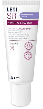 LETI SR Anti-Rötungen Fluid - Hochkonzentriertes und schnell einziehendes Hautpflegefluid zur Stärkung sensibler und geröteter Haut mit dem extra Schutz vor Luftverschmutzung und blauem Licht, 40 ml