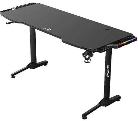 AeroCool Gaming-Tisch ACD2-140 V2 Schwarze Platte/Gestell
