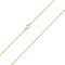 Materia Würfel Kette Silber 925 - Gold Halskette 50cm Damen K72-50cm