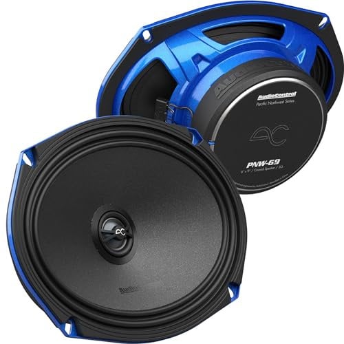 AudioControl PNW-69 Car Audio Speakers with Blue Trim, 6x9-inch, Black