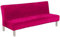 Meigeh Housses de Canapé Clic Clac sans Bras 3 Places Housse de Clic Clac 2 Places Velours Housse de canapé-lit Extensible Les Roses XL