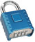 Diyife Cadenas Code 4 Chiffres, 52mm Cadenas Extérieur Etanche, Robuste et Antivol, 8mm Loquet Cadenas à Combinaison, Exterieur Serrure Porte de Garage, pour Jardins,Cours,Porte,Clôture,Casier-Bleu
