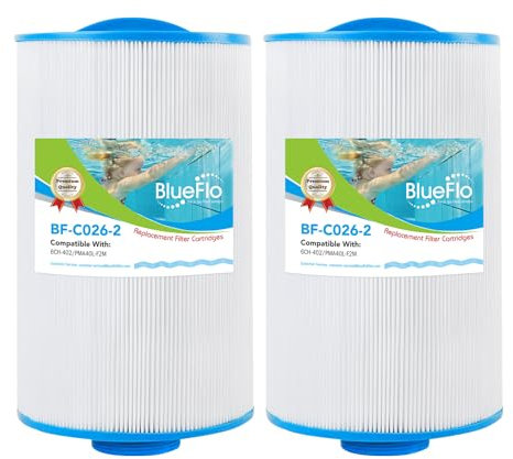BLUEFLO Spa-Filter Ersatz für Pleatco PMA40L-F2M, Unicel 6CH-402, Master Spas Twilight X268365, X268543, Darlly 60407, PMA40L Whirlpool-Filter, 2 Stück