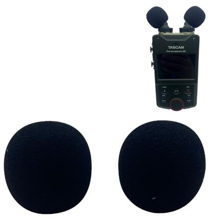 VIERYCIY Dead Cat Wind Muff Pop Filter For Tascam X6 X8 Headset Windscreen Microphone Foam Covers For Tascam X6 X8 (Black)