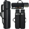 Funda de transporte para tacos de billar, bolsa acolchada suave de 4 x 5 con múltiples bolsillos para 4 traseros y 5 ejes, accesorios (negro)