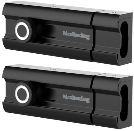 Slide Lock, Security Slide Latch Door Lock Bolt, Heavy Duty Hardware Bolt Latch Door Latch for Flush or Recessed Doors and Gates (Black-2Pcs, 4Inch)