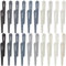 Honoson Lot de 40 bâtonnets de polissage pour plastique, modèle, métal, bois, outils de modélisme, papier abrasif, accessoires de polissage, mini ponceuse à doigts (grain bas et élevé, gouttes)