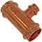 Pressfitting für Kupfer - T-Stück reduzierend - Für Rohr-Aussendurchmesser 22 x 18 x 22mm