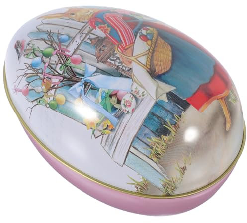 Garneck -Keksdose Osterei-Dose Metallischer Osterei-Behälter Osterei-Süßigkeitsschachtel Vintage-Osterei-Dekoration Für Zuhause Büro -Party-Zubehör