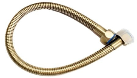 Aqxybgt Brauseschläuche, Edelstahlschläuche, goldfarben gebürstet (matt), Sanitärschlauch, Sanitärschlauch aus Edelstahl for 30 cm/50 cm(Brushed Golden 3l4,30cm)