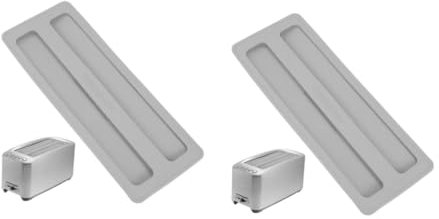 Garneck 2piezas Cubierta Superior De Para Funda Protectora Antipolvo Para Electrodomésticos De Cocina Tapa Para Horno De Pan Color Gris Para