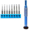 BAKESHU Set di cacciaviti Torx 8 in 1 T3 T4 T5 T6 T8 T9 T10 T15 con punte S2, cacciaviti per campanello, cacciaviti magnetici compatibili con PS3 PS4 PS5 Xbox One Xbox 360 MacBook