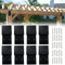 ITEVE.GD 12.5 x 5 Z-Shape Brackets,Heavy Duty Steel Brackets for Wood Post to Beam Support,Double Angle Channel Profile Corner Brace for Wood Shelves Fixing Lumber Connector Pergola Brackets(8Pack)