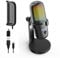 Retekess TG201 Mikrofon Gaming, Standmikrofon Pc Gaming, 2 16mm Mic Capsule - Clear Sound Quality, Two Pickup Modes, Built-in Spray-Proof Cotton, Stummschaltung, Kondensatormikrofon, PC, Mac
