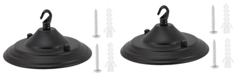 Cabilock 2pezzi Placca Di Copertura Per Lampadario Resistente Base Per Lampade Da Soffitto Accessorio Elegante Per Stili Moderni e Rustici Kit Di Montaggio Facile e Durevole