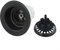 Kunststoff-Abflusssieb, 114 mm, Küchenabfluss-Set, Korb zum Öffnen der Spüle, mit Stahlschrauben, Schwarz