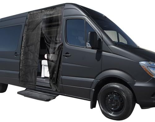 JOJOCY Mosquitera magnética para furgoneta Mercedes Sprinter (techo medio/alto), Renault Master, VW Crafter (techo alto/súper alto), Ford Transit, autocaravana, autocaravana (puerta lateral, 83 x 59