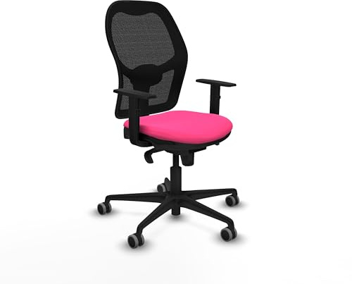 Piqueras y Crespo Chorquera Bürostuhl, 8 Stunden Nutzung, 120 kg, 1D-Arme, Synchronmechanik 5 Positionen, ohne Kopfteil, 1D-Rückenstütze, feste Rückenlehne, attraktive Farbe