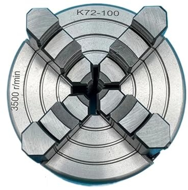 Drehfutter, 100 mm, Spiralfutter, 4-Backen-Einzelfutter, K72-100, Mini-Metallfutter