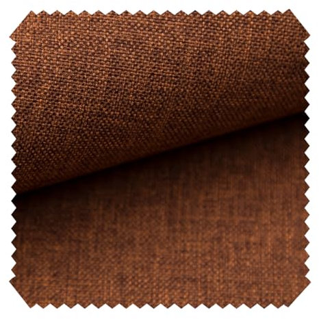 novely® LUSO | Feiner Stoff Polsterstoff Bezugsstoff Möbelstoff | Meterware | 1 lfm (11 Cognac)