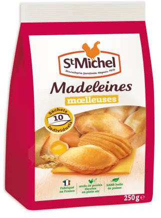 St Michel Madeleines Moelleuses Natures en sachet individuel 250g