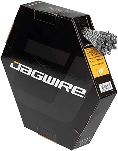 Jagwire Unisex Câble de frein VTT-Basics Galvanisé-1.6x2000mm-SRAM/Shimano (100pcs) BWC3003, Schwarz, TU EU