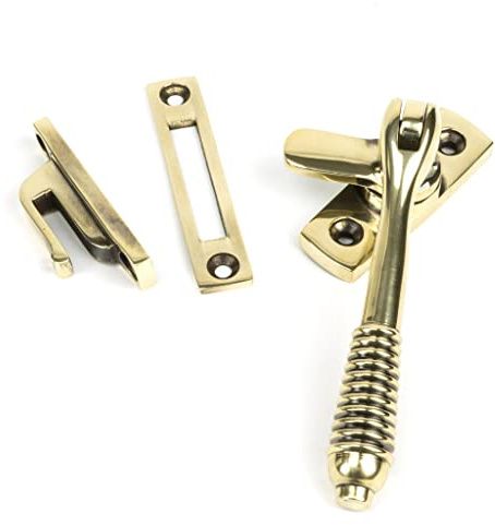 From The Anvil Aged Brass Locking Reeded Fastener