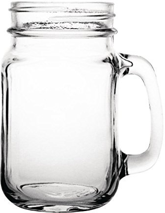Olympia Handled Jam Jar Glasses 16oz / 450ml