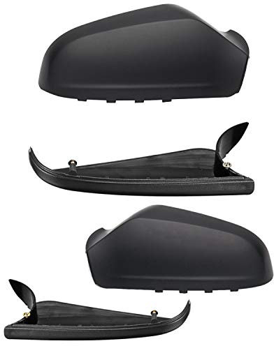 Naliovker 1 Pair Car Side Mirror Housing Wing Mirror Cover for Vauxhall Astra H Mk5 2004-2009 Left & Right