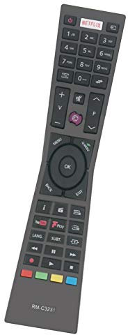 ALLIMITY RM-C3231 Reemplazo de Mando a Distancia para JVC 4K TV LT-32C671 LT-43C860 LT-43C862 LT-55C860 LT-24C661 LT-32C661 LT-24C656 LT-32C666 LT-43C775 LT-49C760 LT-49C862