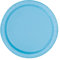 Trimming Shop 7 Heavy Duty Round Dessert Plates Powder Blue Disposable Plates 18cm, 20 Pack - Colour Themed Paper Tableware for, Weddings, Anniversary, Birthday, Multipurpose Occasions