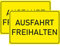INDIGOS UG - Schilder - 300x200 mm - Schild 2 Stück - Ausfahrt freihalten - Aluverbundplatte - für Garage, Hotel, Parkplatz, Schule, Carport, Firma