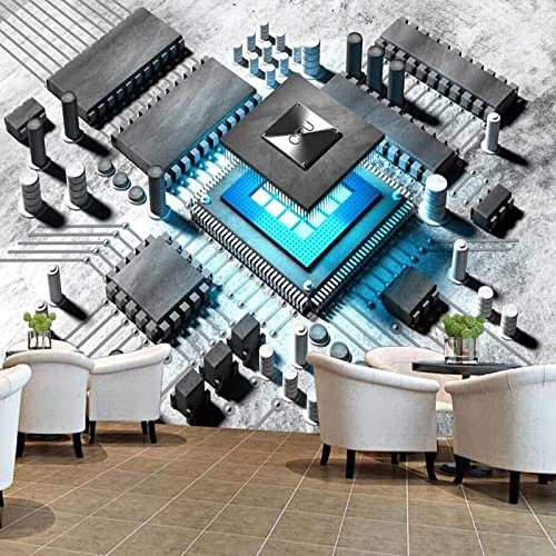 fototapete Computer-Leiterplatten-Plakat-Tapeten-Wandbild, 250 * 175 cm Wandbilder Wand Deko für Schlafzimmer Küche Bad Flur Fenster Tür