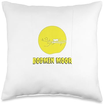 Bodmin Moor Designs of the Beast Beast Bodmin Moor UK Legend Big Black Cat Cougar Panther Throw Pillow, 16x16, Multicolor