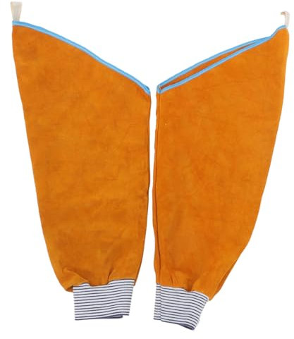 Mangas de Cuero para Brazos de Soldador Mangas de Trabajo Mangas para Soldador Térmico