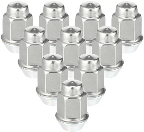 VekAuto 10 Stück Radmuttern kompatibel für Chevrolet, langlebiges Silberton