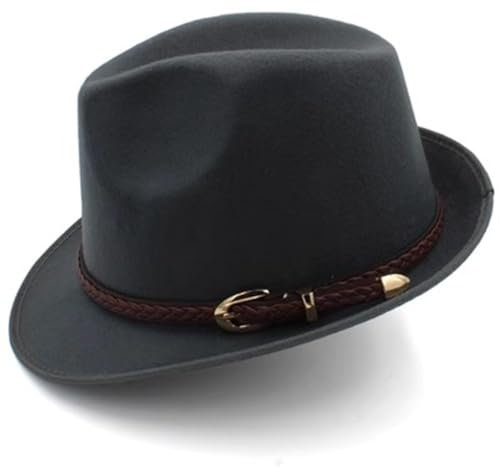 ONDIAN Fedora Jazzhut Bowler-Hüte for Herren und Damen, England-Gentleman-Mütze, warme Jazz-Mütze Unisex (Farbe : Colour 7, Size : Free Size)