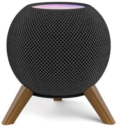 Schreibtisch-Lautsprecherständer aus Holz für HomePod Mini-Ständer – Holzstativ, Schreibtisch-Lautsprecherständer für Home Pod, Mini-Tischständer, Halter für platzsparende und Dekoration, 1 Packung