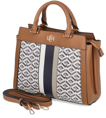 L.CREDI Unisex Melina Tasche, Beige Multi
