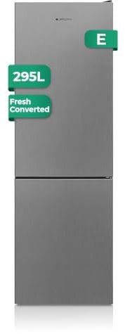 Aspes Frigorífico Combi 2 Puertas Inox AC185602ENFX. Capacidad 295 Litros, No Frost, Multi AirFlow, Bajo Nivel Sonoro, Eficiencia Energética Clase E