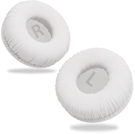 Replacement Ear Pad for JBL Tune 510BT 520BT 570BT 660NC Headphone White | Replacement Ears Pad for JBL Live 460NC 670NC & Junior 320BT & Sony MDR-ZX110 Headphones