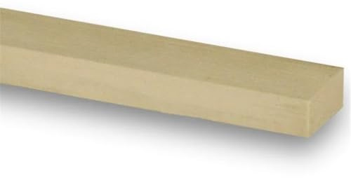 PACK OF 10 (Total 10 Units) - 16mm x 50mm (12mm x 45mm Finish) Planed All Round Redwood Timber - 2.1m Length