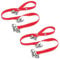 2PCS Dog Doorbells, Puppy Dog Toilet Training Bells Hanging on Door Knob Doorbells with Adjustable Strap, Loud Jingle Potty Training Tool - Red