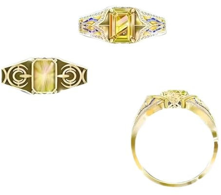 Game Fate Stay Night Archer Gilgamesch Ring Cosplay Kostüm Accessoire Gilgamesch Ring für Frauen Männer Geschenk