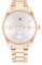 Tommy Hilfiger Multi Zifferblatt Quarz Uhr für Damen mit Roségoldfarbenes Edelstahlarmband - 1782747