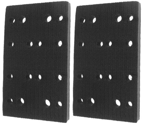 NIYATA 2 PCS Soft Sponge Interface Pad Replacement,Sponge Sander Backing Pad,Foam Sanding Pad for Festool RTS 400/RS 400/RTSC 400,Durable Black Soft Interface Backing Pads 80 * 133mm