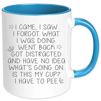 Funny Ceramic Coffee Mug - Birthday, Retirement Gifts for Women, Novelty Cup for Mum, Dad, Friend - Quotes Coffee Mug